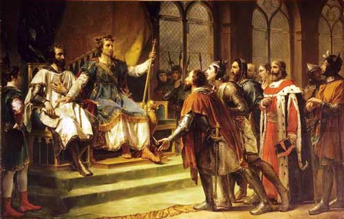 Rouget - Saint Louis médiateur entre le roi d'Angleterre et ses barons (23 janvier 1264) / Source : WikiMedia Commons